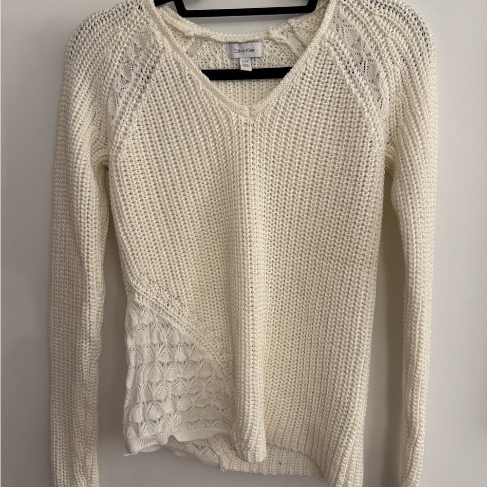 Cream Sweater by Calvin Klein